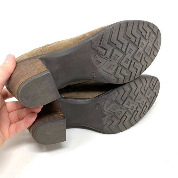 Taos Shaka Taupe Suede Zip Ankle Boots - Picture 8 of 9